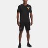 Under Armour Project Rock Training Casual Sports Short Sleeve T-Shirt Men Tops Black 1363559-001