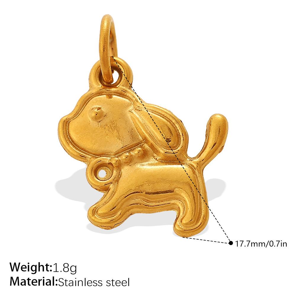 European and American Retro Style Lucky Cat Multi-shape Cartoon Animal DIY Pendant 18K Gold Versatile Accessories 2026