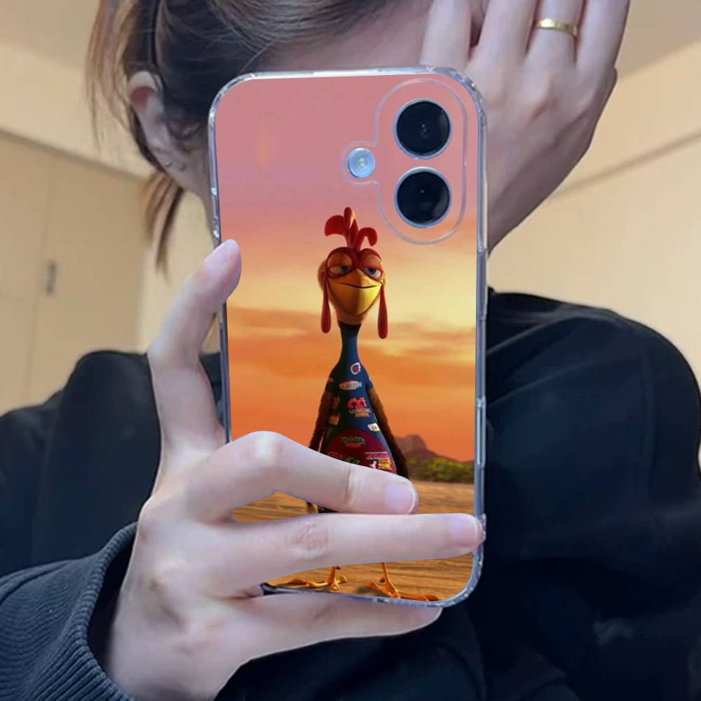 Chicken J-Joe Surf Phone Case For iPhone 17 15 14 13 11 12 16 Pro Max Plus Mini Transparent Silicone Soft Funda