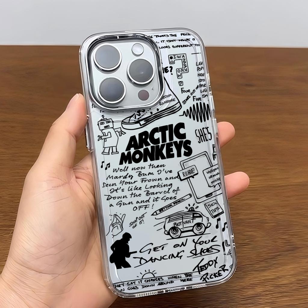 Fashion Black A-Arctic Monkeys Phone Case For iPhone 17 16e 16 15 14 13 12 11 mini Pro Max X XR XSMAX 8 7 Air Plus Soft Cover