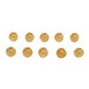 10 Pcs Spacer Beads Round Mesh Hollow Gold Plated   Spacer Beads   Hand Made Beading for Jewelry Making