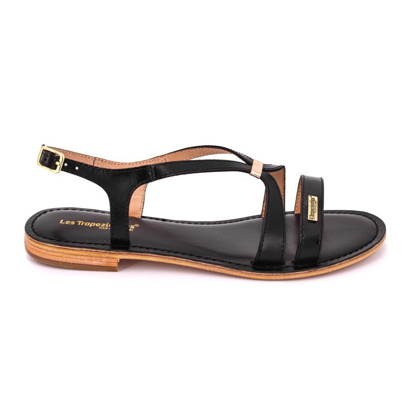 

Sandales plates Hamoon en cuir Femme LES TROPEZIENNES PAR M.BELARBI 38 чёрный