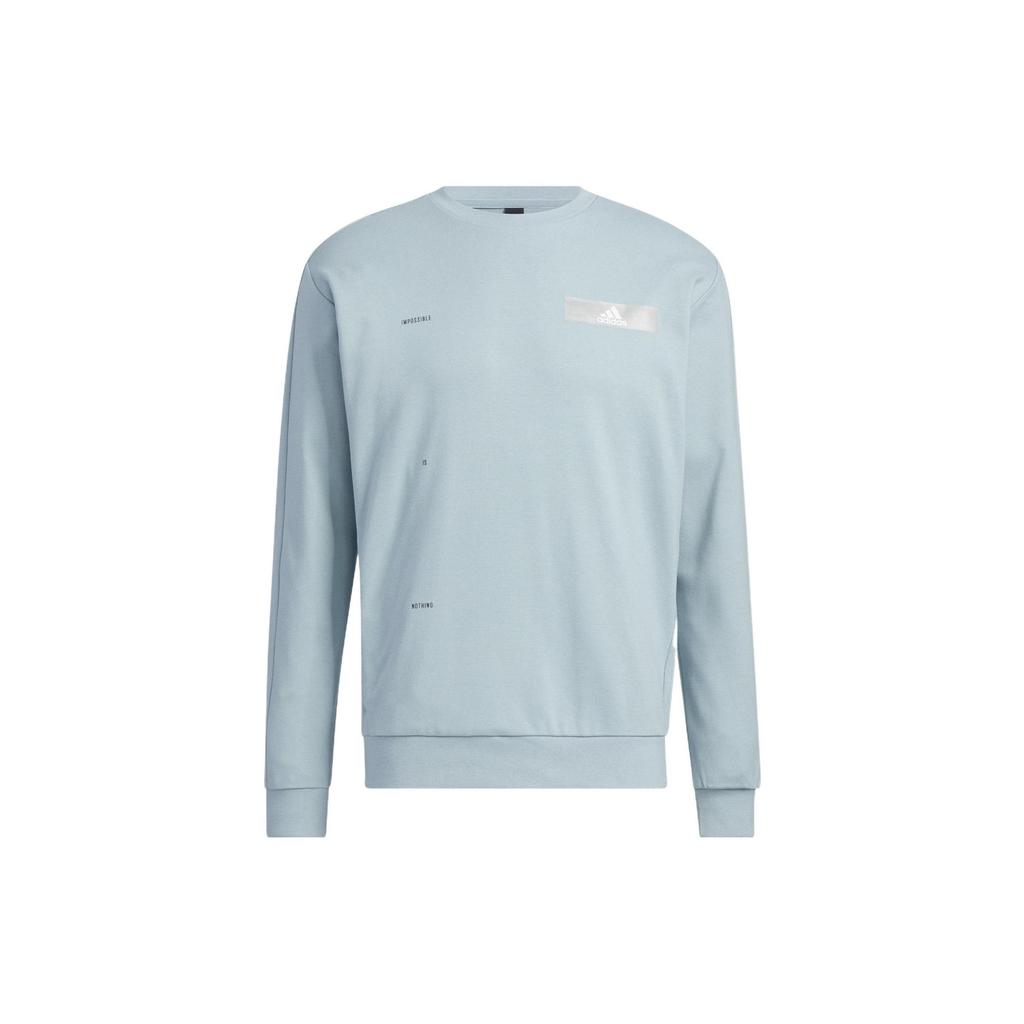 adidas Sweatshirts Men's Blue Crew Neck Moderate Regular HY5849