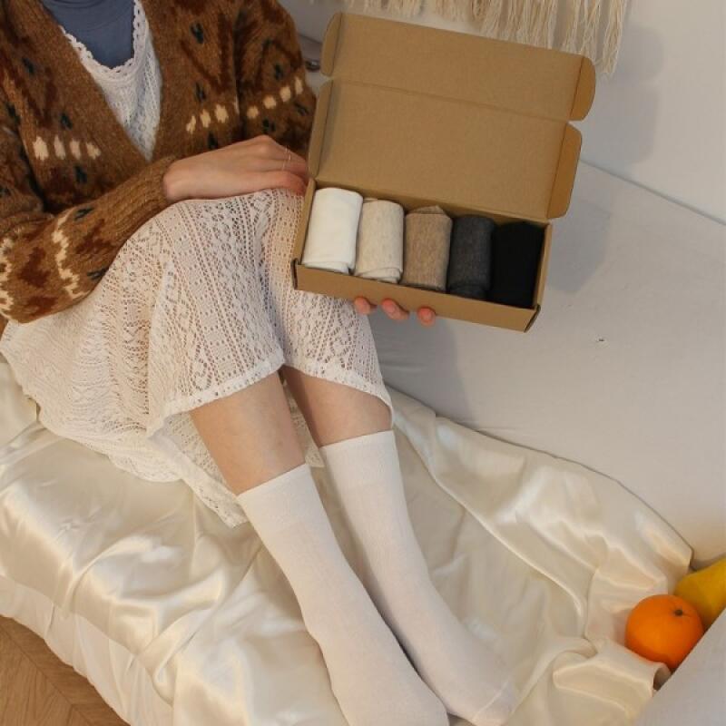 

Basic Ankle Socks 5-Pack Set Set B