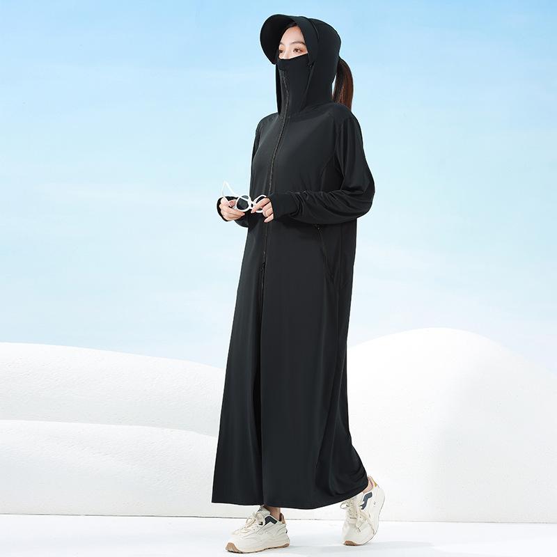 Sunscreen clothing full body summer 1011 new long ice silk UV protection breathable outdoor thin sunscreen clothing blouse