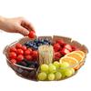 High Transparency Thickened Fruit and Nut Display Plate for Living Room