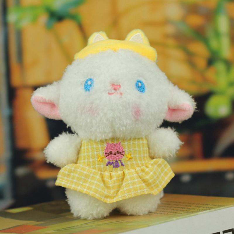 

Милый плюшевый брелок-подвеска в виде овечки, Милый плюшевый брелок-подвеска в виде животного для автомобиля жёлтый