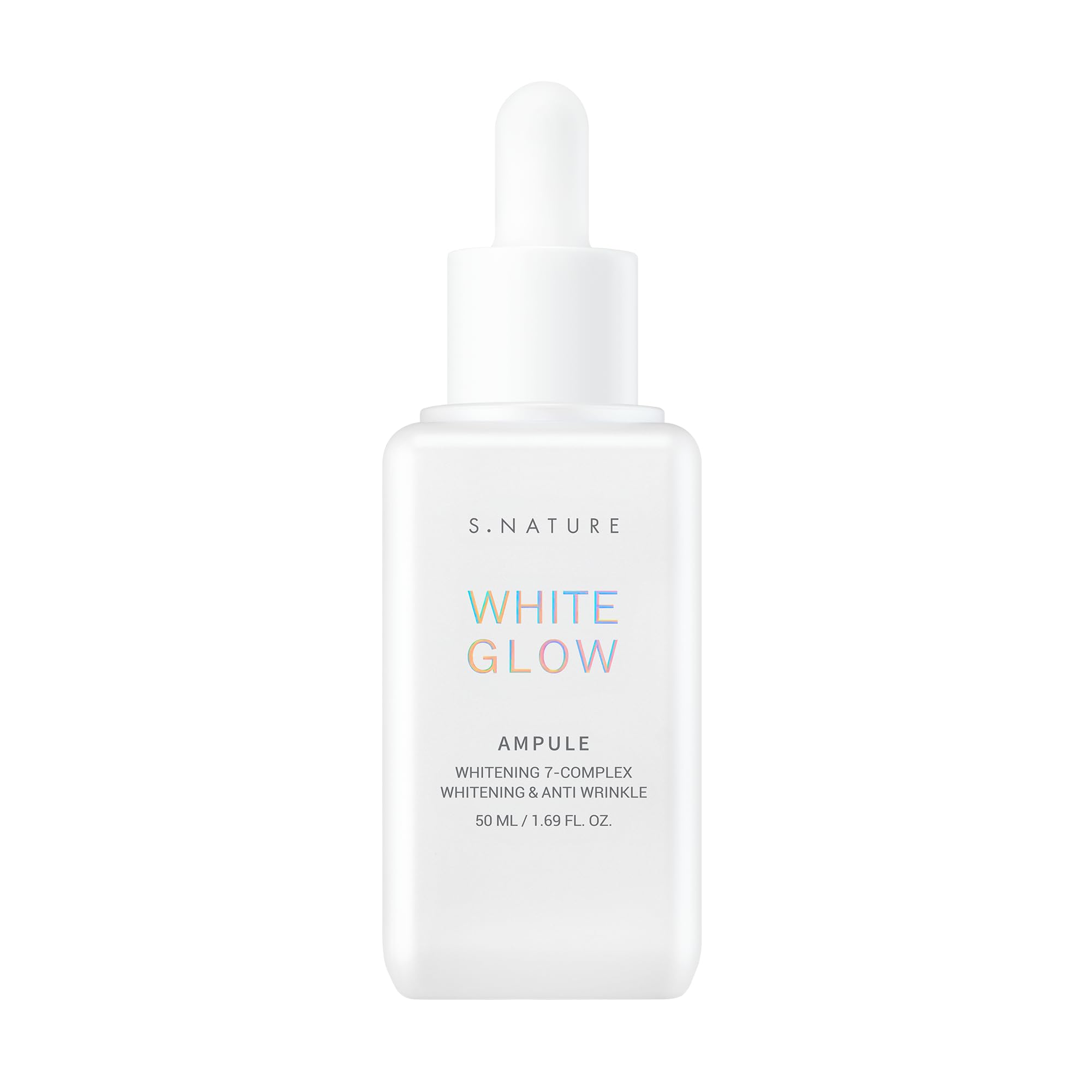[S.NATURE] White Glow Ampoule 50ml  Whitening  Whitening Skin Ampoule  Contains Niacinamide & Glutathione  Sensitive Skin Low Irritation Test