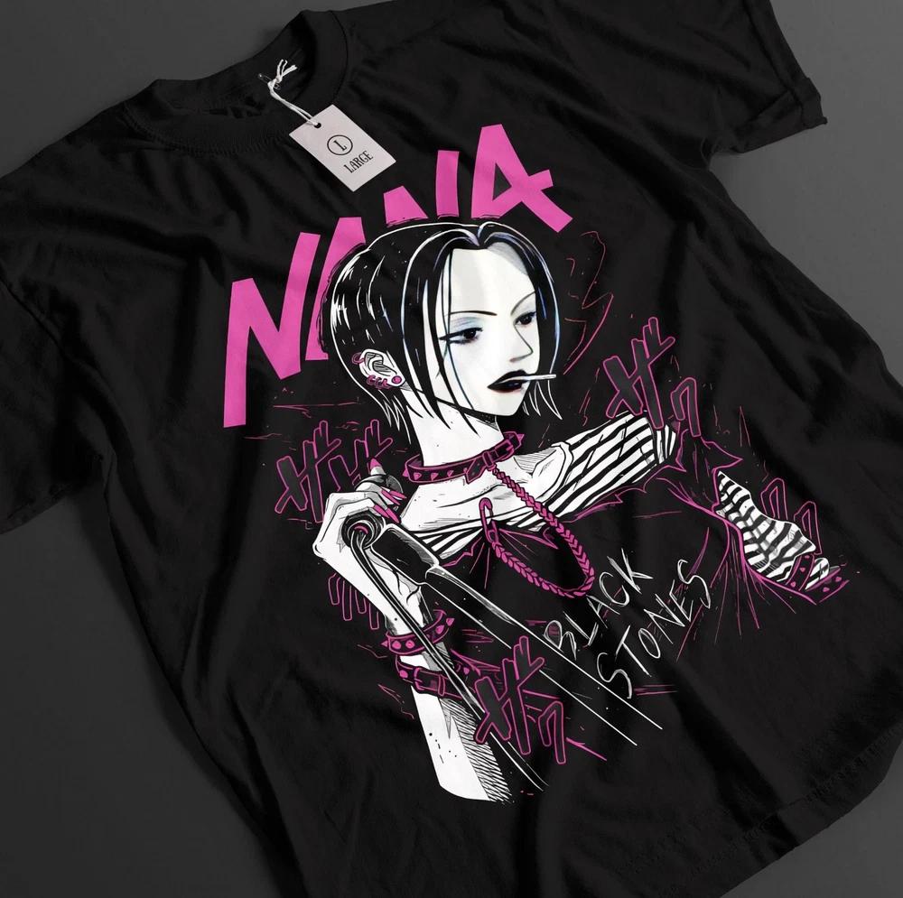 Anime Nana Osaki Smoking Black Stones RoUnisexce Love Black TShirt Gift For Otaku S