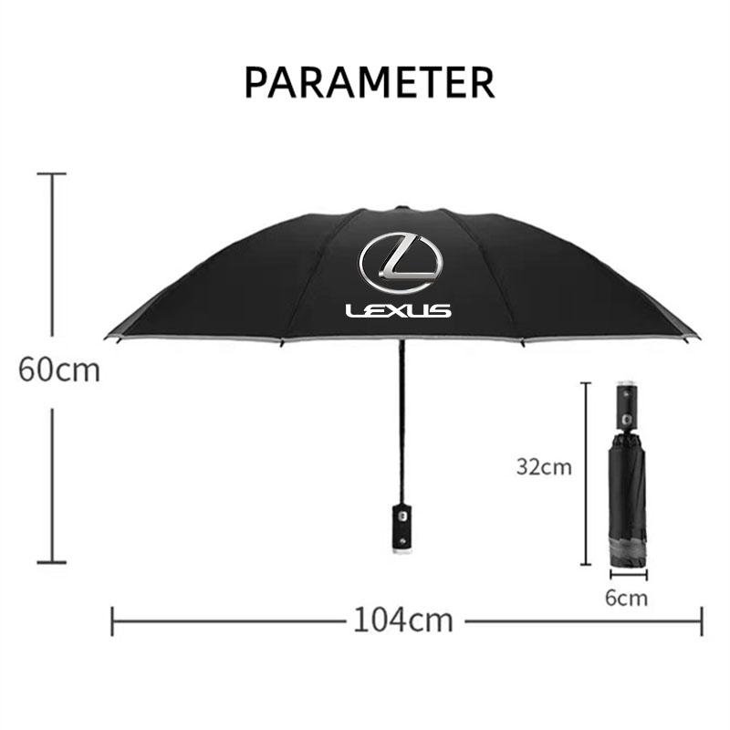 Car Sticker Reverse Folding Umbrella LED Reflective Stripe Umbrella For LEXUS RX300 RX330 RX350 IS250 LX570 Is200 Is300 Ls400 ZO1