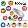 500-Count Graduation Animal Reward Stickers Roll for Kids, Teachers, DIY Journals, and Stationery
