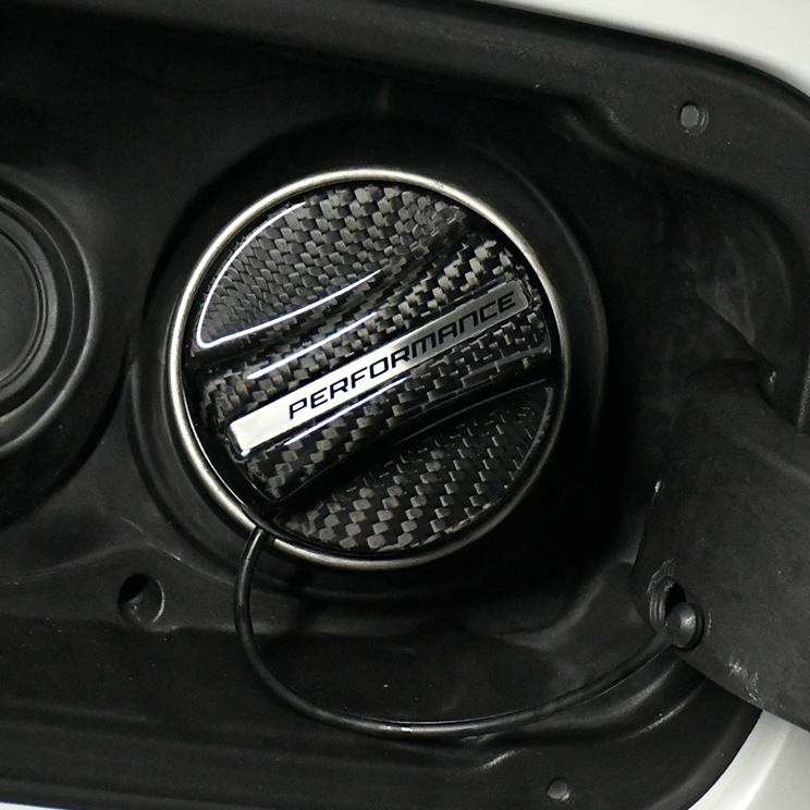 Suitable for Bmw New 234567 Series X1X2X3X4X5X6X7/Z4/I3/I4/I5/I7 Carbon Fiber Fuel Tank Cover Forged Carbon Fuel Tank Cover Fuel Warning Cover 3K Carbon