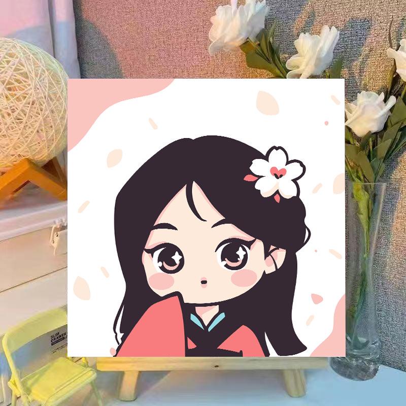 Crayon Shin-chan DIY Acrylic Colorful Kids' Healing Decorative Painting Set