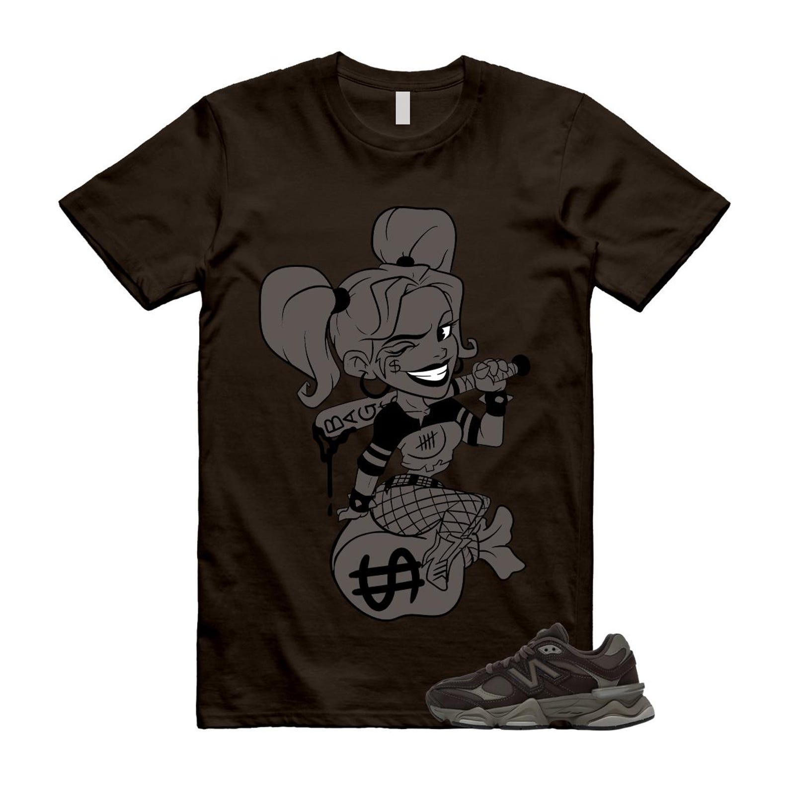 9060 Mono Cortado Brown T Shirt Match HARLEY 4XL