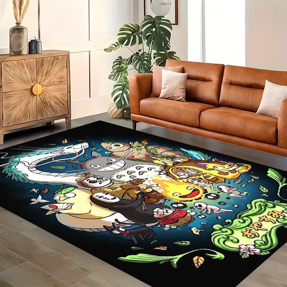 My Neighbor Totoro Fantasy for Living Room Rug, Bedroom, Study Room, Hallway Decoration, Perfect for Home Decoration or Holiday Gifts