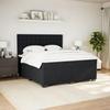 VidaXL Slat Bed Base with Mattress Black 180x200 Cm Velvet 3290992