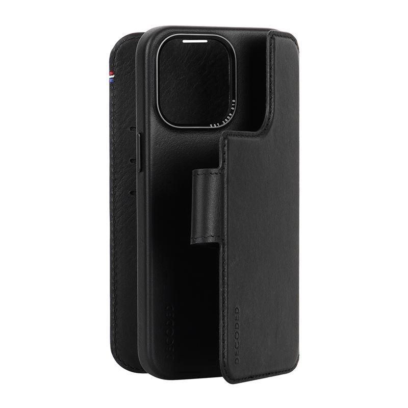 Etui Decoded Detachable Wallet Case Skórzane Z Magsafe Do Iphone 15 Pro Max - Czarne