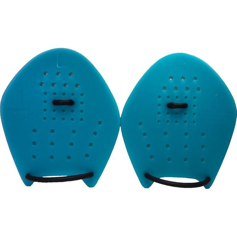 Пластиковая лопатка для плавания Soltec-swim Stroke Maker светло-голубого цвета, предназначенная для взрослых и учащихся средних школ.