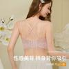 Gather lace beautiful back, sling vest, underwear with chest pad, no bra, sexy inside and outside, pure desire style