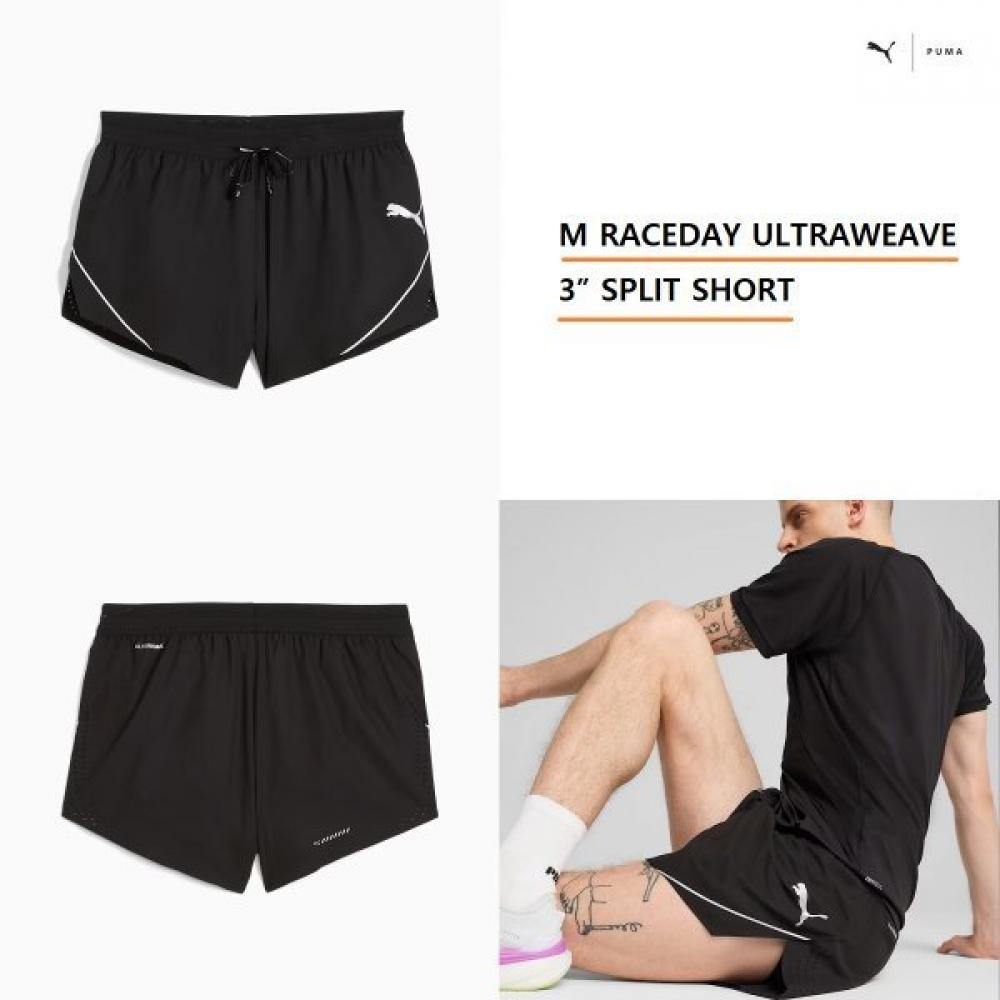 

Puma Men S Raceday Ultraweave 3 Inch Split ShortS 01 black/L