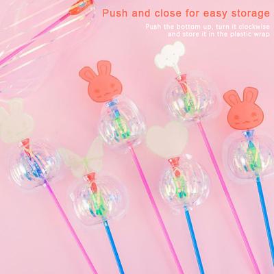 Halloween Rainbow Magic Stick Wand Led Bubble Colorful Luminous Toy Flashing Wand Stick Toy Kids Toys  Year Xmas Party Favors