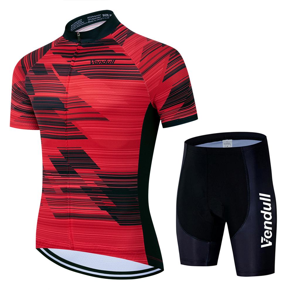 

2025 Bicycle Clothes Cycling Jersey Set Summer Road Bike Short Sleeve Cycling Clothing Men MTB Jersey Set Sport Wear S