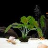 Plastic Aquarium Water Plants Small Decorative Fake Green Water Grass with Sturdy Stems Lifelike Artificial Underwater Plants