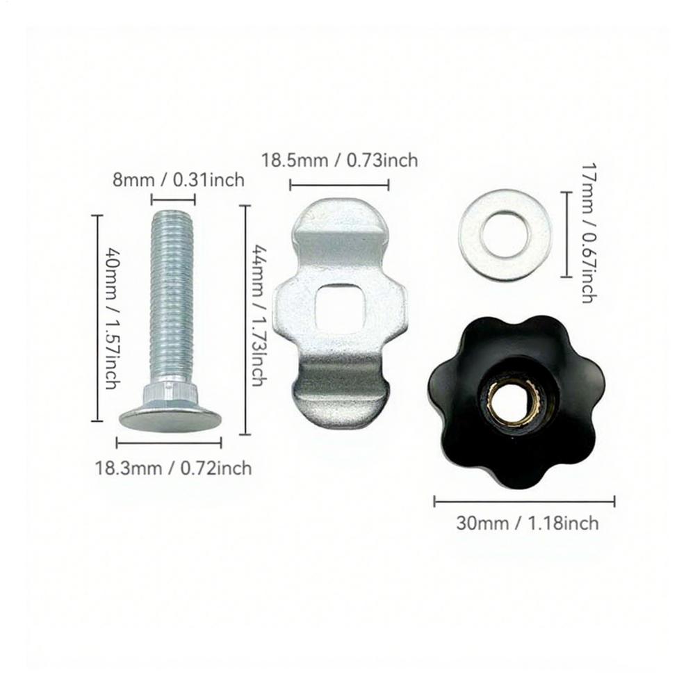 L Track Stud Lug Threaded Stud Nut Fitting Tie Down Ergonomic Rail Part Replacement Accessories For Trucks Car Garage Airplane