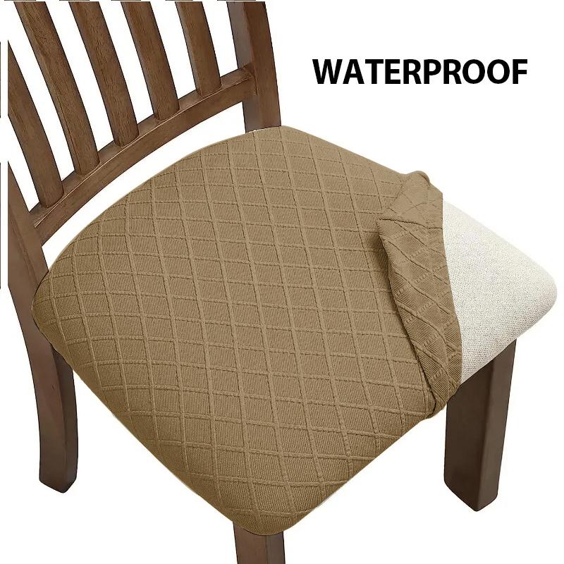 

Водонепроницаемый чехлы на сиденья для столовой, кухни, отеля, офисного стула, съемные эластичные чехлы на сиденья, 1 шт. 1 Piece