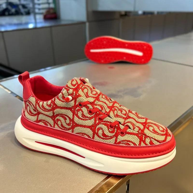 Fashion Autumn men's new fabric shoes Breathable versatile light sports shoes Outdoor non slip walking male Trendy Comfort shoe Zapatos