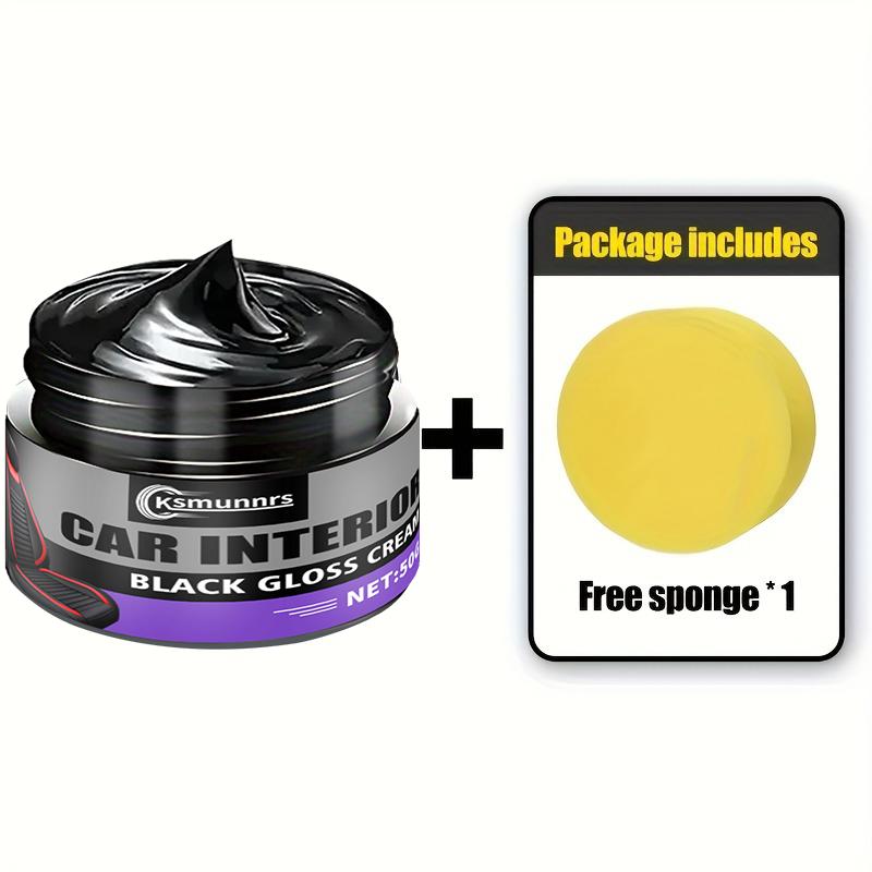 

All-In-One Black Plastic And Leather Repair Agent - Car Interior Restoration Paste, Featuring Color Correction, Glossy Polishing 1