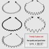 Men's Korean Sporty Invisible Wave Hairband Hairpin