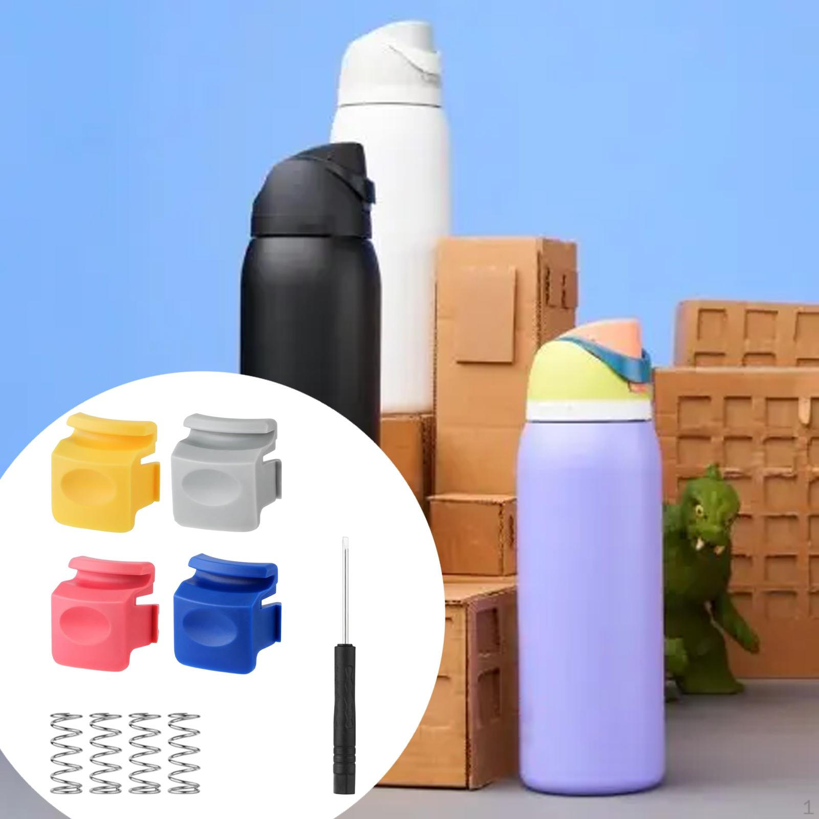 

4 Pieces Water Bottle Button Plug Accessories, сірий