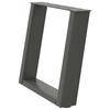 Vidaxl Coffee Table Legs, 2 Pcs, Anthracite, 50X(42-43) Cm, Steel