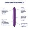 Purple Vibrator USB Ultra Power Bullet 6 Satisfyer CC597740