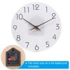 12/14 Inch Silent Non Ticking Wall Clock Wooden Clock Modern Wall Clocks Decorative for Home Living Room Bedroom Office Kitchen