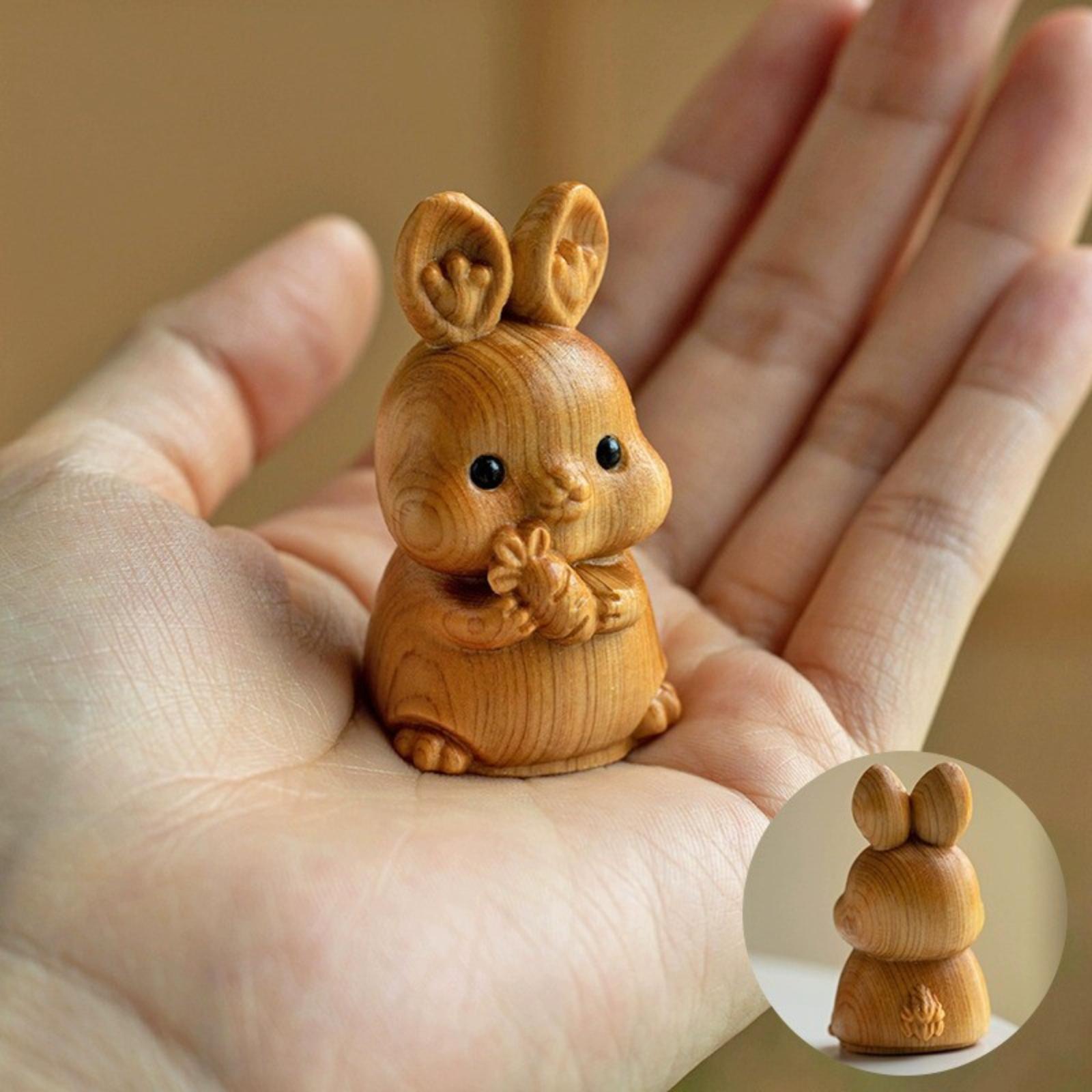 Twelve  Wood Carved Hand-held Pieces, Ornaments, Tabletops One Size