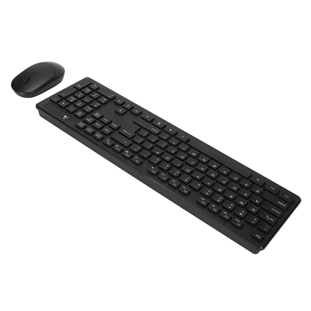Wireless Keyboard Mouse Combo 2.4G Waterproof 104 Keys ABS 1600dpi Keyboard Mouse Set for Office