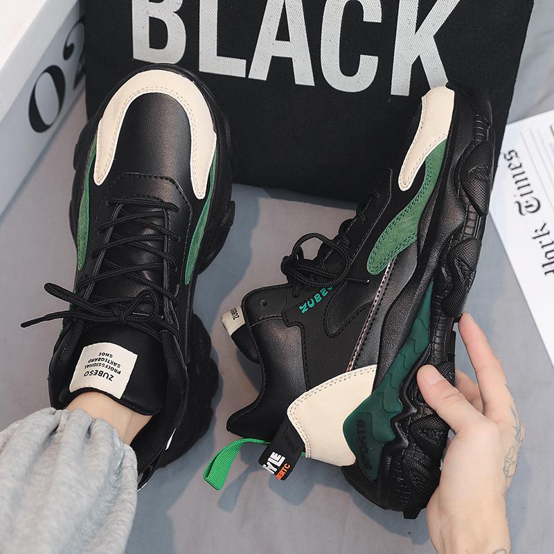 Men's Shoes Winter New High-top Platform Dad Shoes Men's Casual Sports Shoes Teenager Sports Shoes