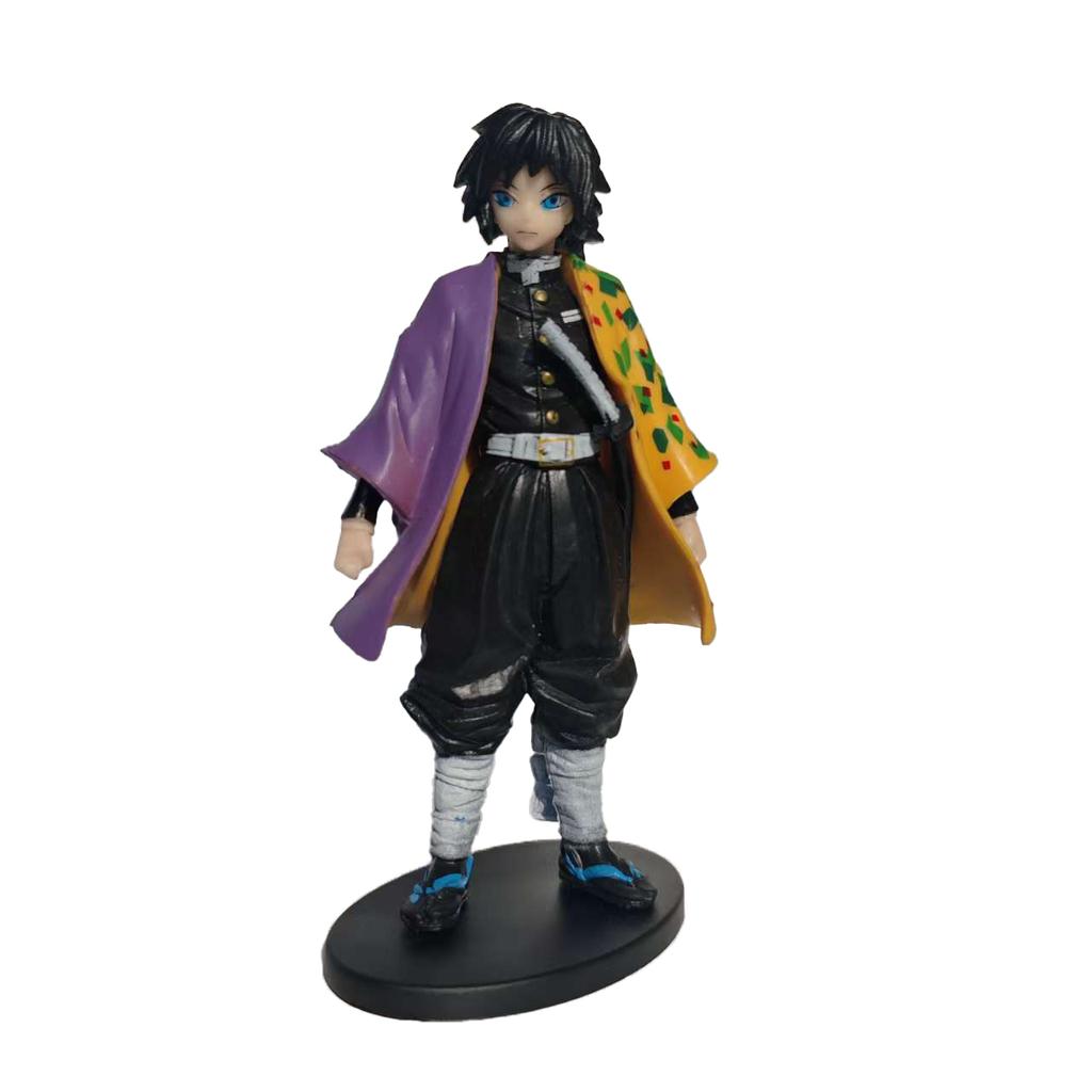 Anime Demon Slayer PVC Figures Tanjirou Nezuko Zenitsu Inosuke Giyu Figurines Toy Kimetsu No Yaiba Model Garage Kits Ornaments