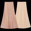 Fashion Style 2024 Summer New Arrival Women's Clothing Fashion Pure Color Silk Satin Texture Midi Skirt Skirt 8534626