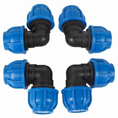 4 Τεμάχια Πλαστικό PE 32mm σε 32mm Αγκώνας Προσαρμογέας Συνδετήρας Εξαρτήματα Σωλήνα Νερού