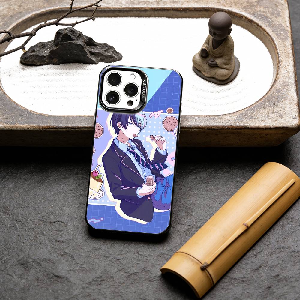 

A-Akito Shinonome T-Toya Aoyagi Phone Case For iPhone 16,15,14,13,12,17,Pro,MAX Black Matte Shockproof Cover iPhone13PROMAX