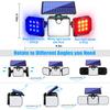 230LED Solar Lamps Wall Light Waterproof IP65 Outdoor Warning Light Strobe Garage Lamp Strobe Light Control Human Body Induction
