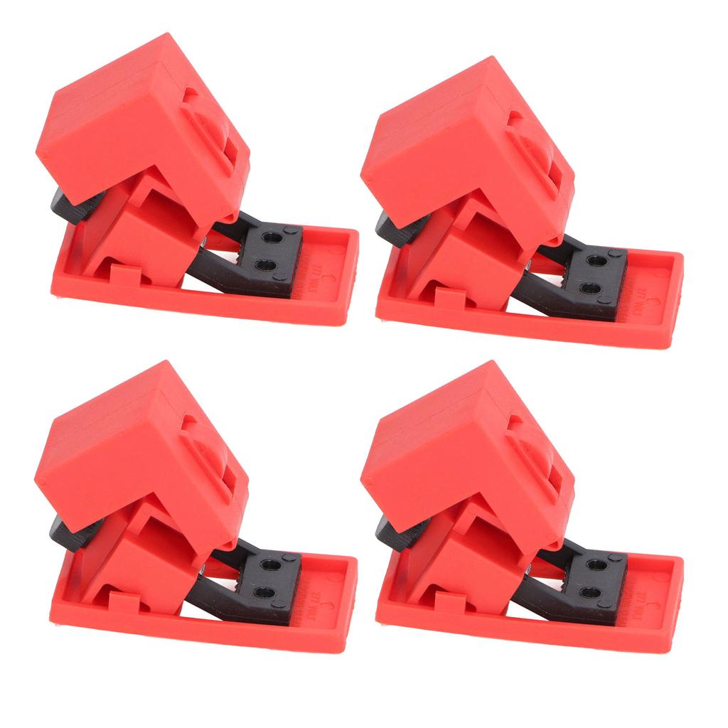 4 Pcs Circuit Breaker Lockout Device High Temperature Resistant Clamp On Single Pole Breaker Lock Out 120 277V