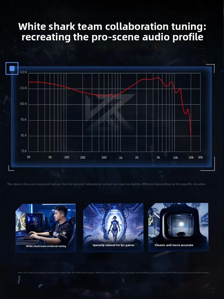 KZ Mirror Wired Gaming Earphone E-sports in-ear Headset Identifying Position By Sound FPS Customized Ergonomic Headphones Gifts