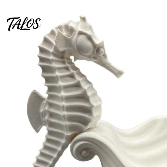 Necklace Bracelet Holder 3D Printed Seahorse Shell Jewelry Tray for Rings Necklaces Bracelets, Ocean Creative Gifts Lovers Style Desktop Organizer,