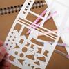 Plastic Planner Stencils Journal Notebook Diary Scrapbook DIY Drawing Template