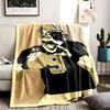 New Orleans Saints Theme Personalized Outdoor Flannel Blankets Soft And Suitable For All Seasons Perfect For Sofas Beds And Camping