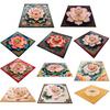Lotus Area Rug Non-slip Washable Flower Indoor Floor Mat Chinese Style Lotus Carpet Living Room Bedroom Office Home Decoration